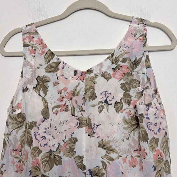 REBECCA TAYLOR Penelope Multicolor Floral Feminine Silk Top Romantic Summer - Picture 12 of 14